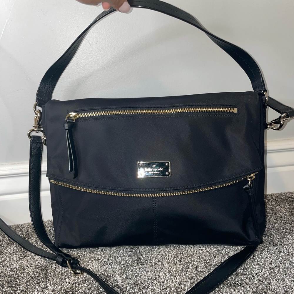 Black Kate Spade cross body bag
